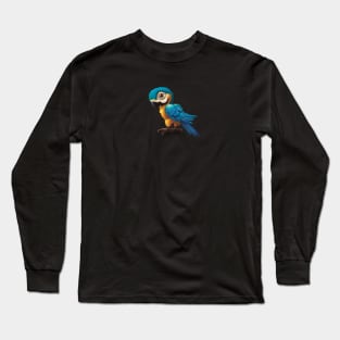 Blue and Gold Macaw T Shirt Long Sleeve T-Shirt